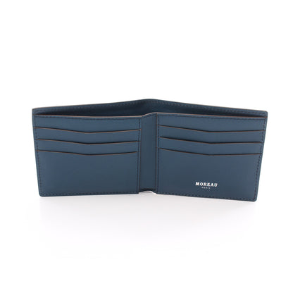 BILLFOLD 6 CC - CARD HOLDER 二つ折り財布 レザー ブラウン マルチカラー モローパリ 財布・小物 MOREAU PARIS