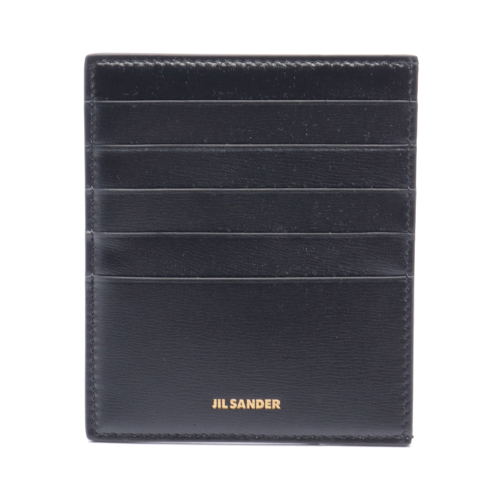 VERTICAL CREDIT CARD HOLDER カードケース レザー ブラック ジルサンダー 財布・小物 JIL SANDER