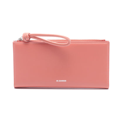 SINGLE PRACTICAL WALLET MD GIRO 二つ折り長財布 レザー ピンク ジルサンダー 財布・小物 JIL SANDER