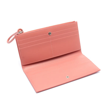 SINGLE PRACTICAL WALLET MD GIRO 二つ折り長財布 レザー ピンク ジルサンダー 財布・小物 JIL SANDER