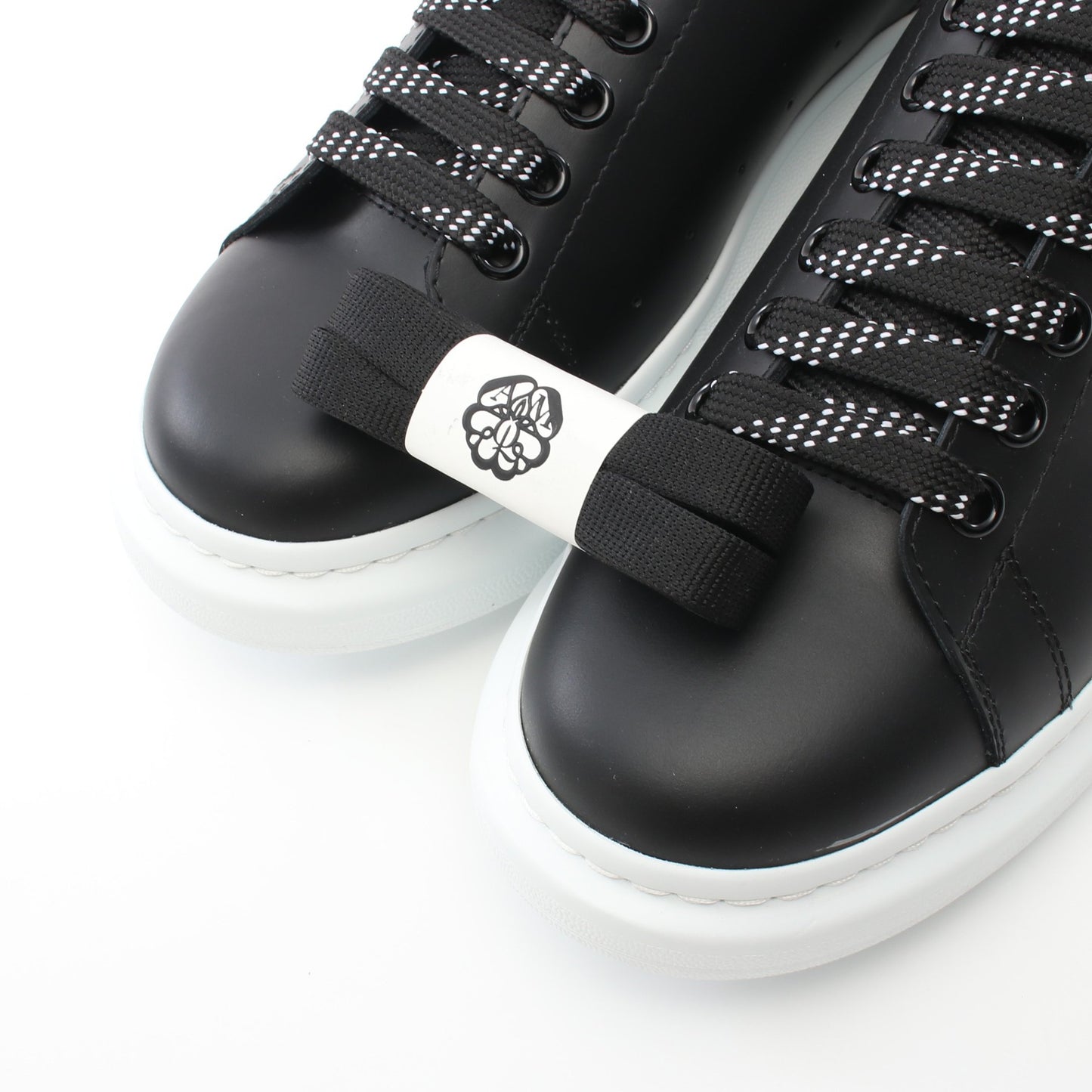 OVERSIZED SNEAKER スニーカー レザー ブラック アレキサンダーマックイーン シューズ ALEXANDER MCQUEEN