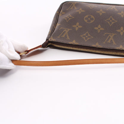 ポシェットアクセソワール モノグラム ハンドバッグ PVC レザー ブラウン ルイヴィトン バッグ LOUIS VUITTON