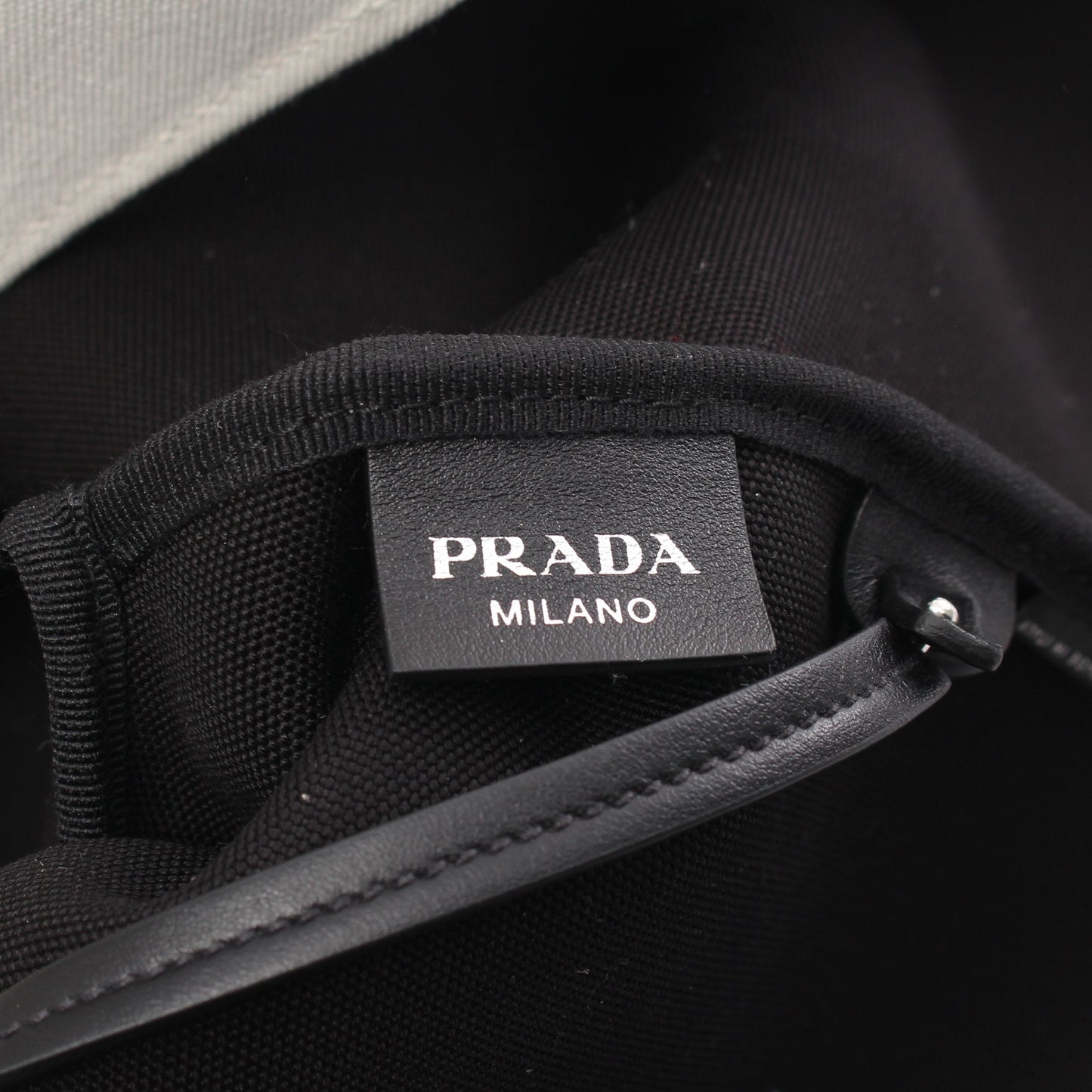 CANAPA カナパ ショルダーバッグ トートバッグ キャンバス レザー ホワイト ブラック マルチカラー プラダ バッグ PRADA