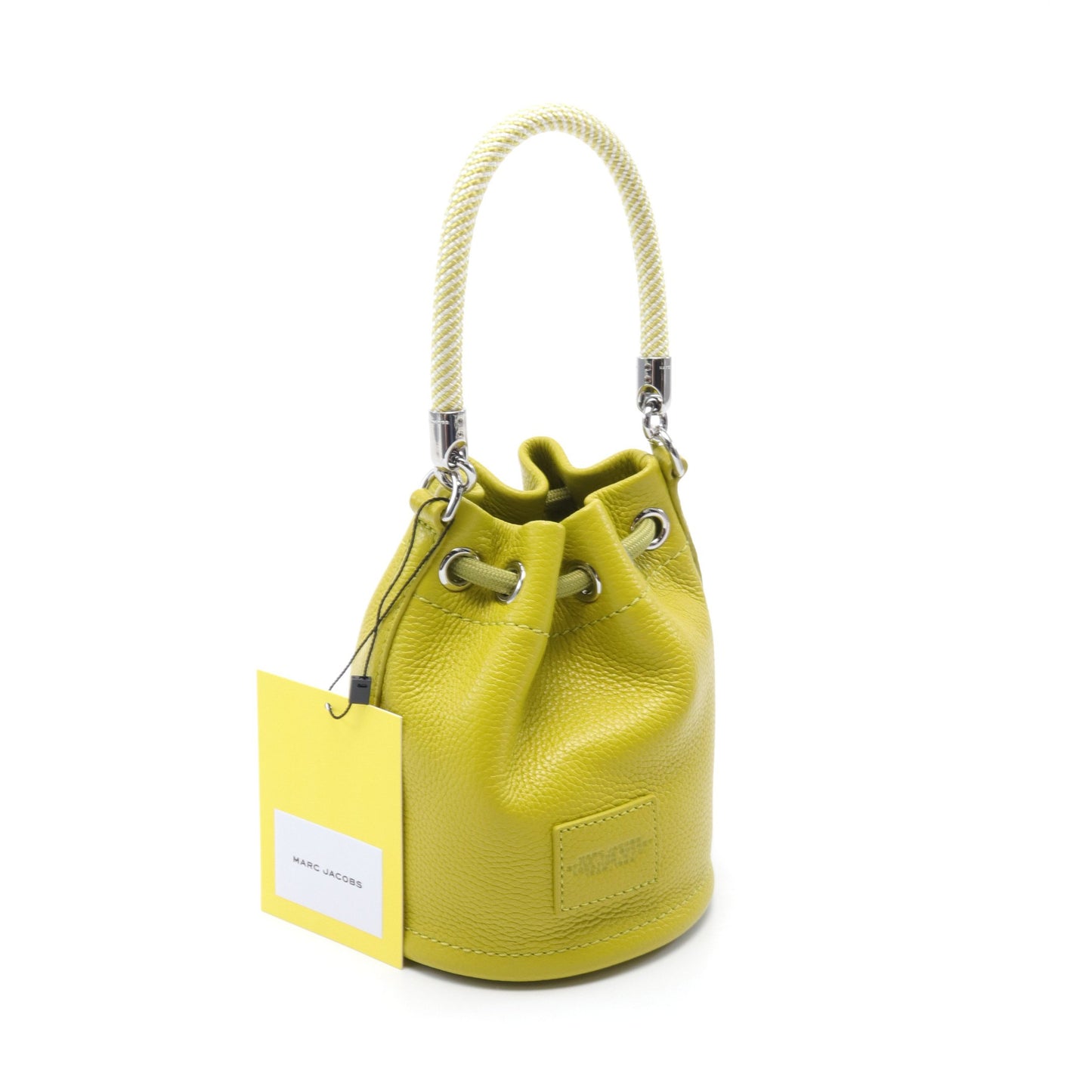 THE LEATHER MICRO BUCKET BAG ハンドバッグ レザー ライトグリーン 巾着 2WAY マークジェイコブス バッグ MARC JACOBS