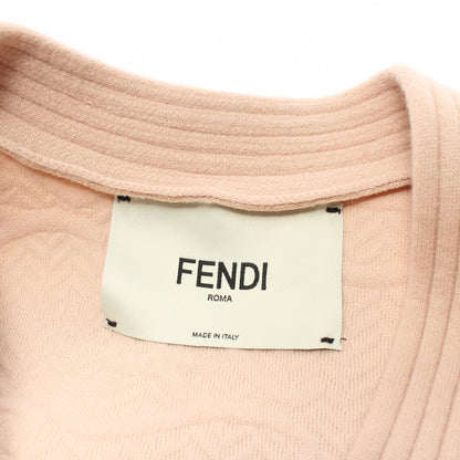 FFエンボスロゴ カーディガン ウール レーヨン ピンクベージュ フェンディ トップス FENDI