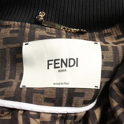 ズッカ ブルゾン ロゴワッペン ブラウン ブラック フェンディ アウター FENDI