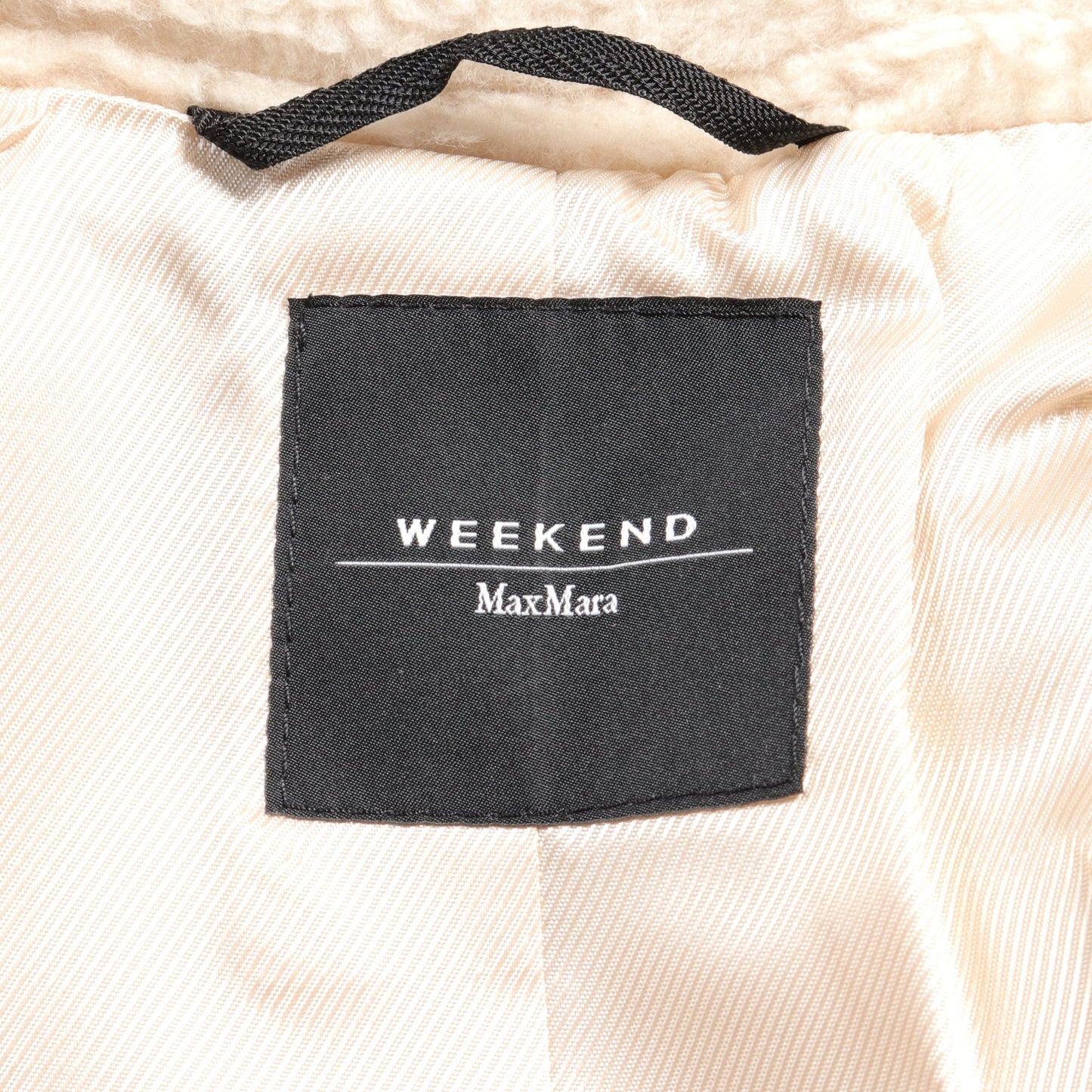 VEBER ボア チェスターコート ウール ライトベージュ マックスマーラウィークエンド アウター Max Mara Weekend