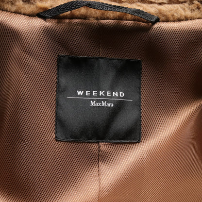 VEBER ボア チェスターコート ウール ライトブラウン マックスマーラウィークエンド アウター Max Mara Weekend