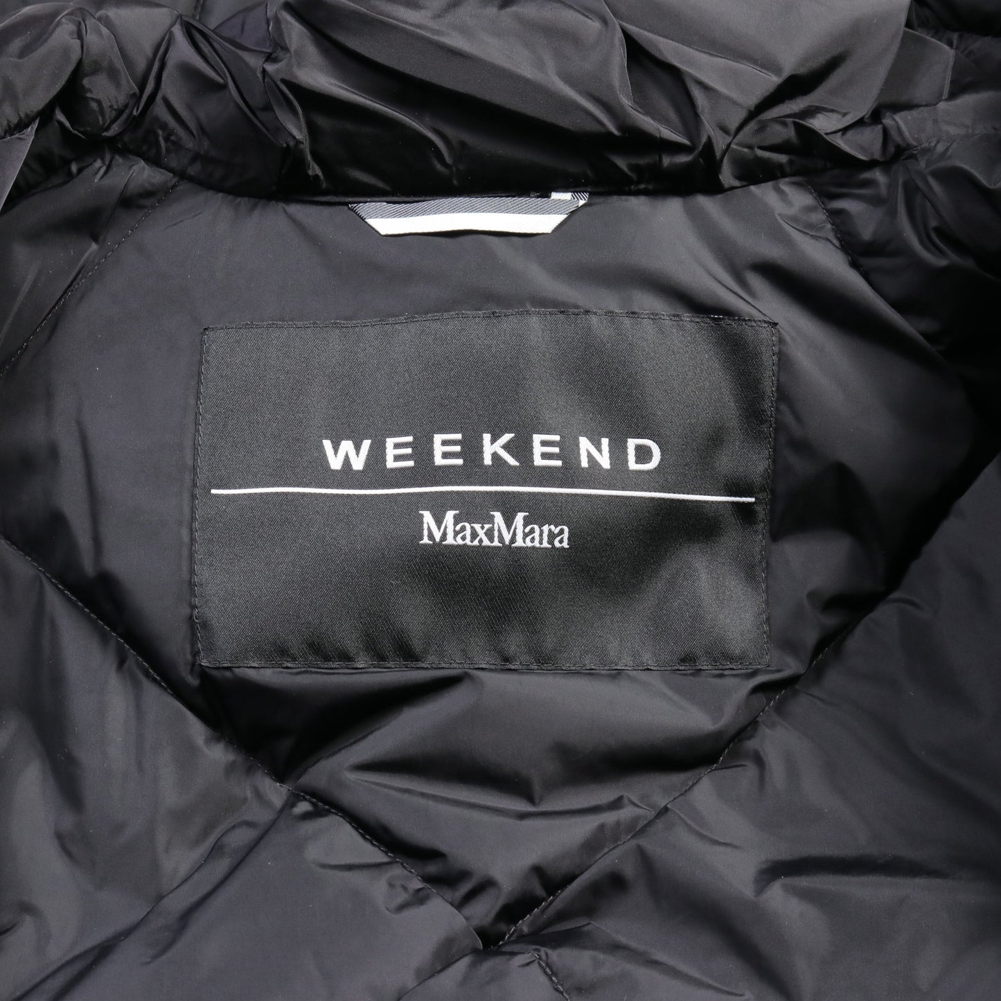 CALERNO ダウンコート ポリアミド ブラック フード付き マックスマーラウィークエンド アウター Max Mara Weekend