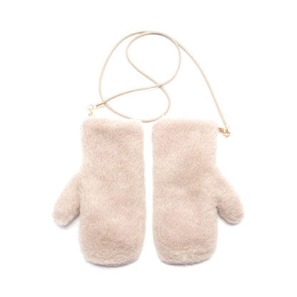 TEDDY 手袋 グローブ アルパカ ウール シルク グレーベージュ マックスマーラ 財布・小物 Max Mara