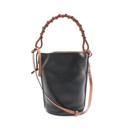 GATE BUCKET BAG ゲートバケット ショルダーバッグ レザー ブラック ブラウン 2WAY ロエベ バッグ LOEWE