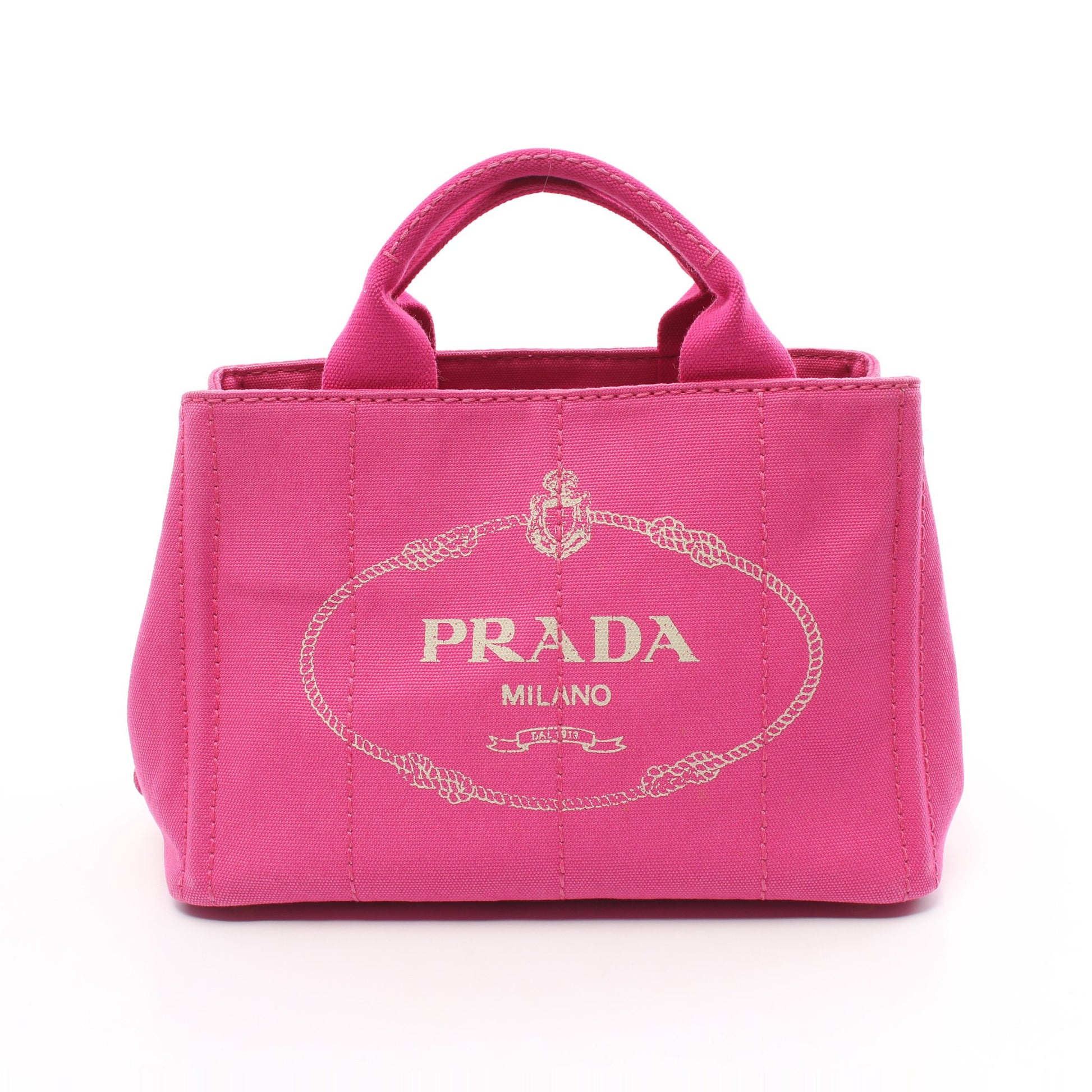 CANAPA カナパ ミニ ハンドバッグ トートバッグ キャンバス ピンクパープル プラダ バッグ PRADA