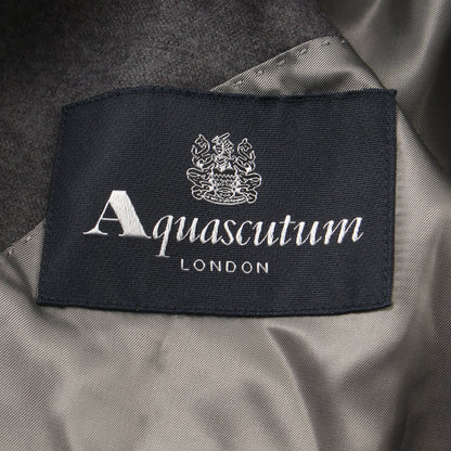 テーラードジャケット ウール シルク グレー アクアスキュータム アウター Aquascutum