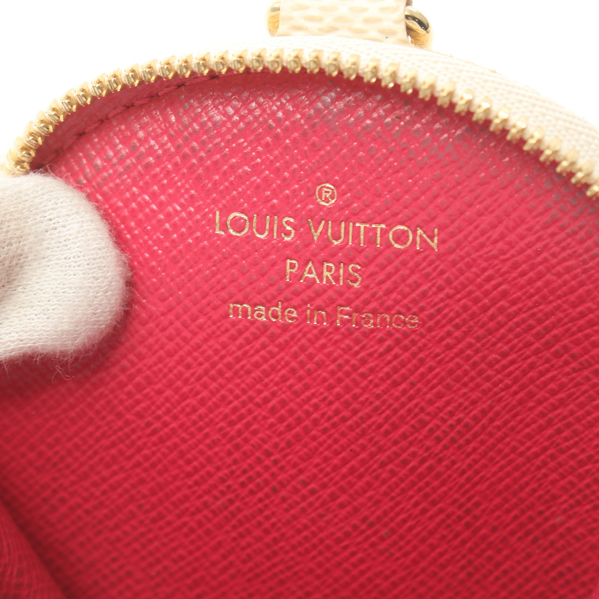 ポルトモネロン ダミエアズール ヴィヴィエンヌ コインケース PVC ホワイト ルイヴィトン 財布・小物 LOUIS VUITTON