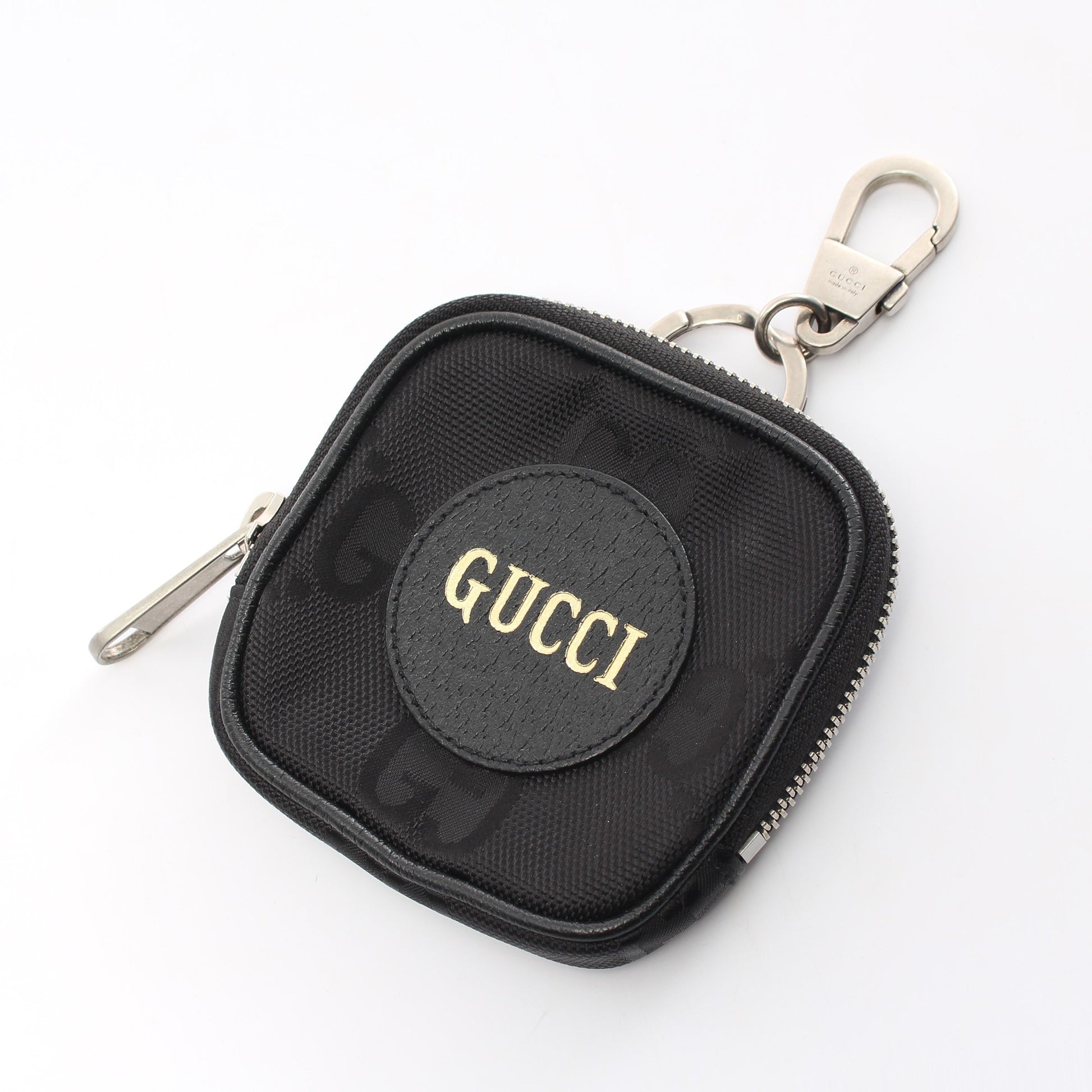 オフ ザ グリッド コインケース ポーチ ナイロン レザー ブラック グッチ 財布・小物 GUCCI