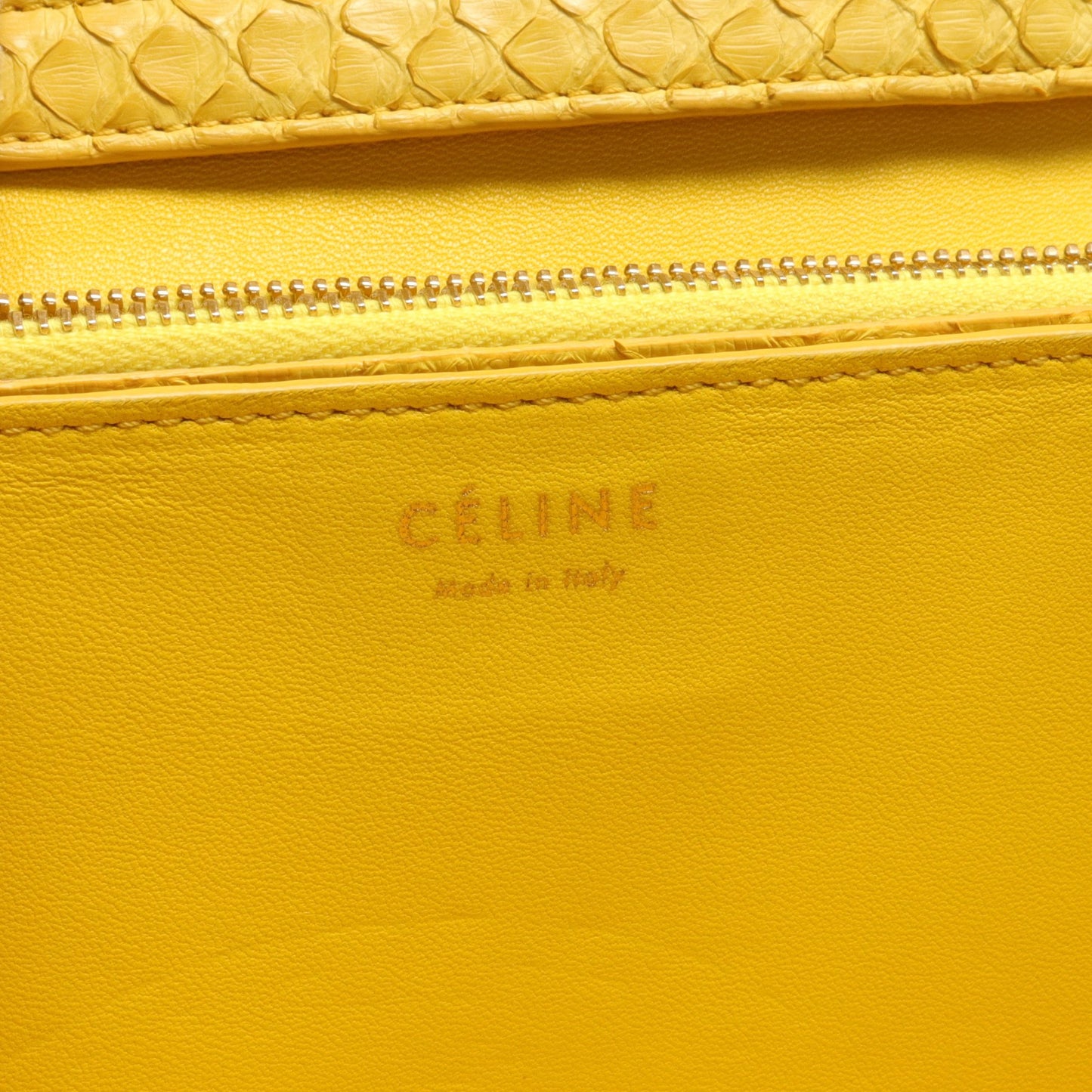 ショルダーバッグ パイソン イエロー セリーヌ バッグ CELINE