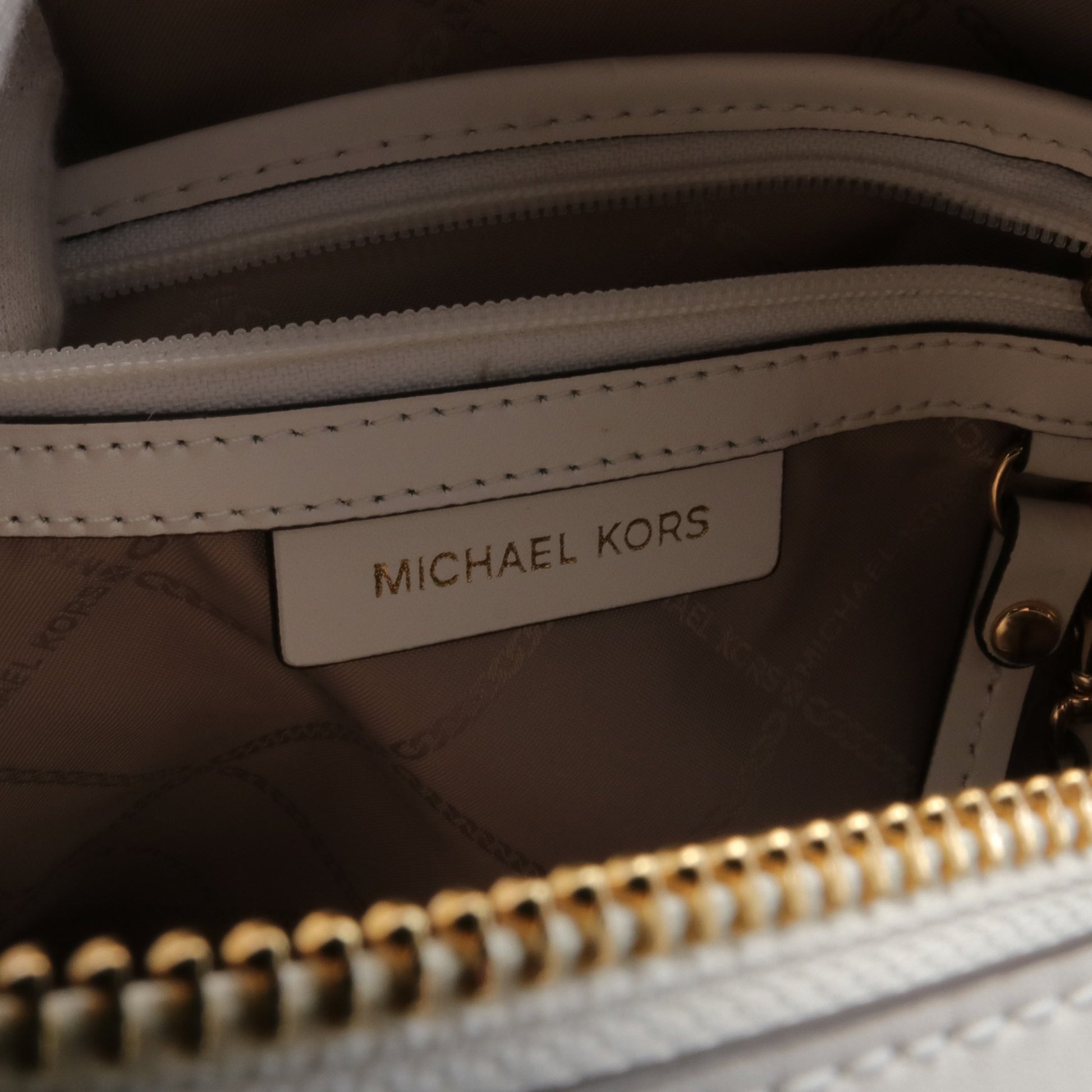 RHEA バックパック リュックサック レザー ホワイト マイケルコース バッグ MICHAEL KORS