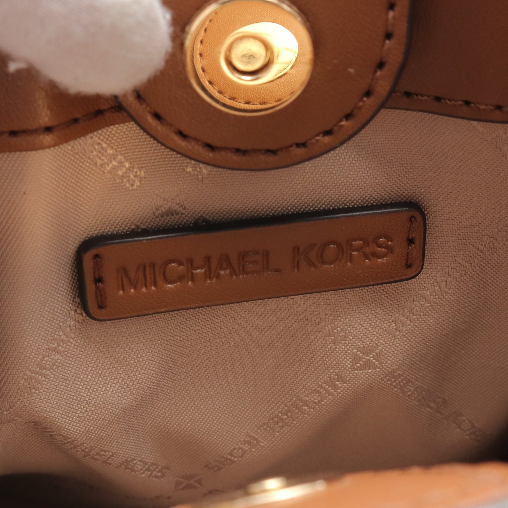 MERCER XS ハンドバッグ トートバッグ レザー ブラウン 2WAY マイケルコース バッグ MICHAEL KORS