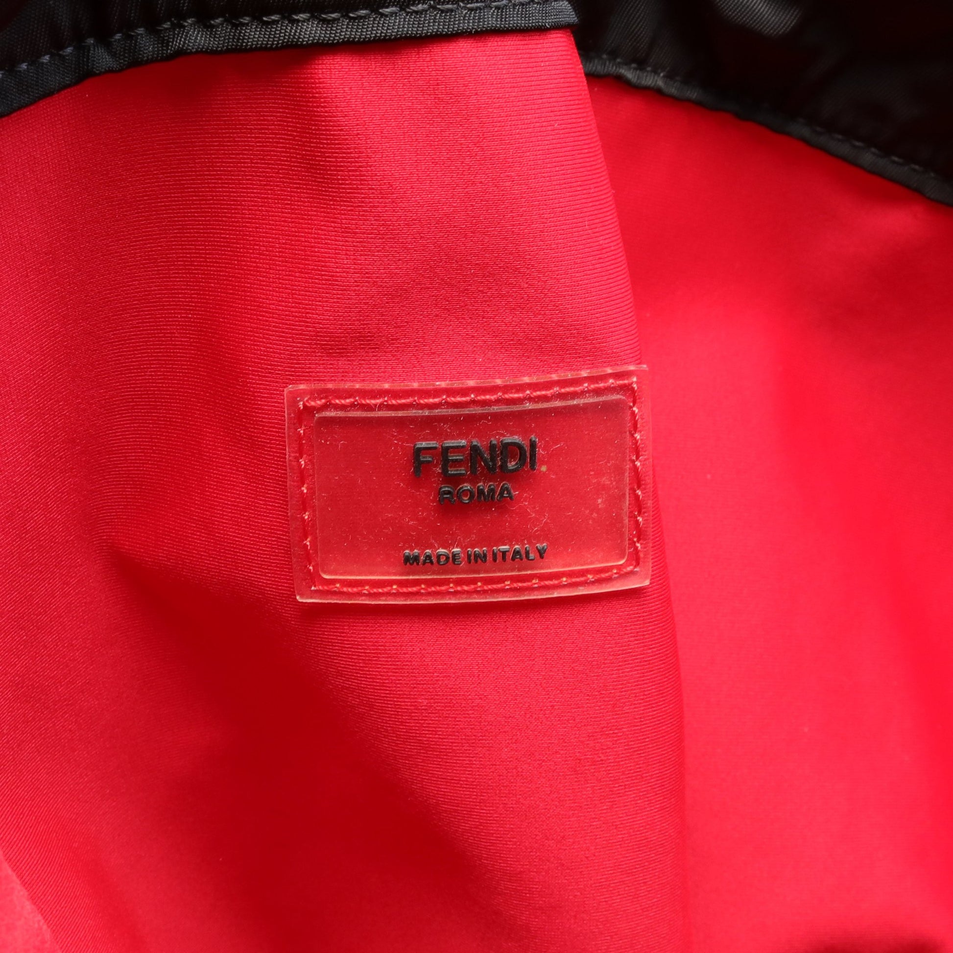 ペカン ショルダーバッグ キャンバス レザー スエード ブラウン ブラック レッド 2WAY フェンディ バッグ FENDI