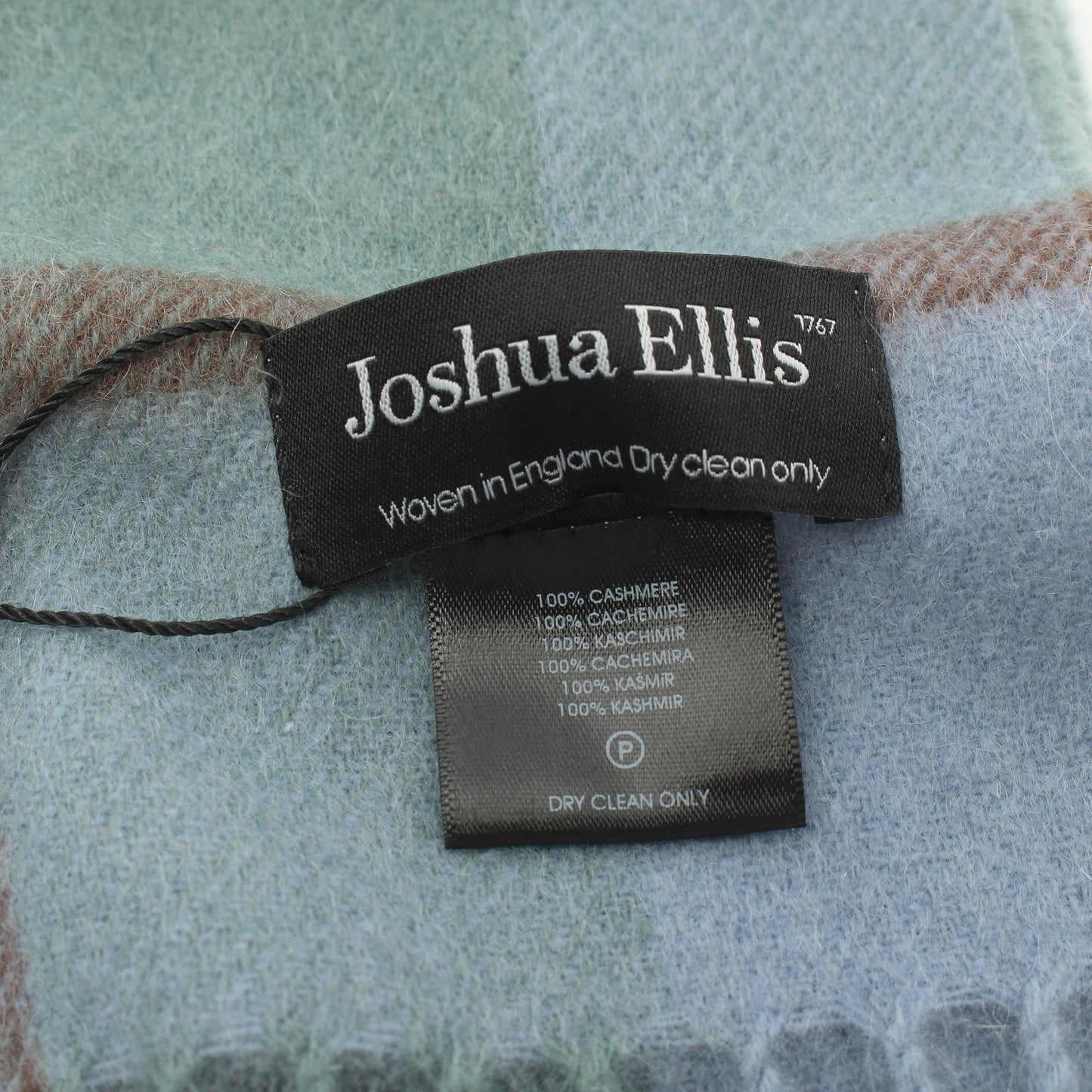 大判 ストール チェック カシミヤ マルチカラー ジョシュアエリス 財布・小物 Joshua Ellis