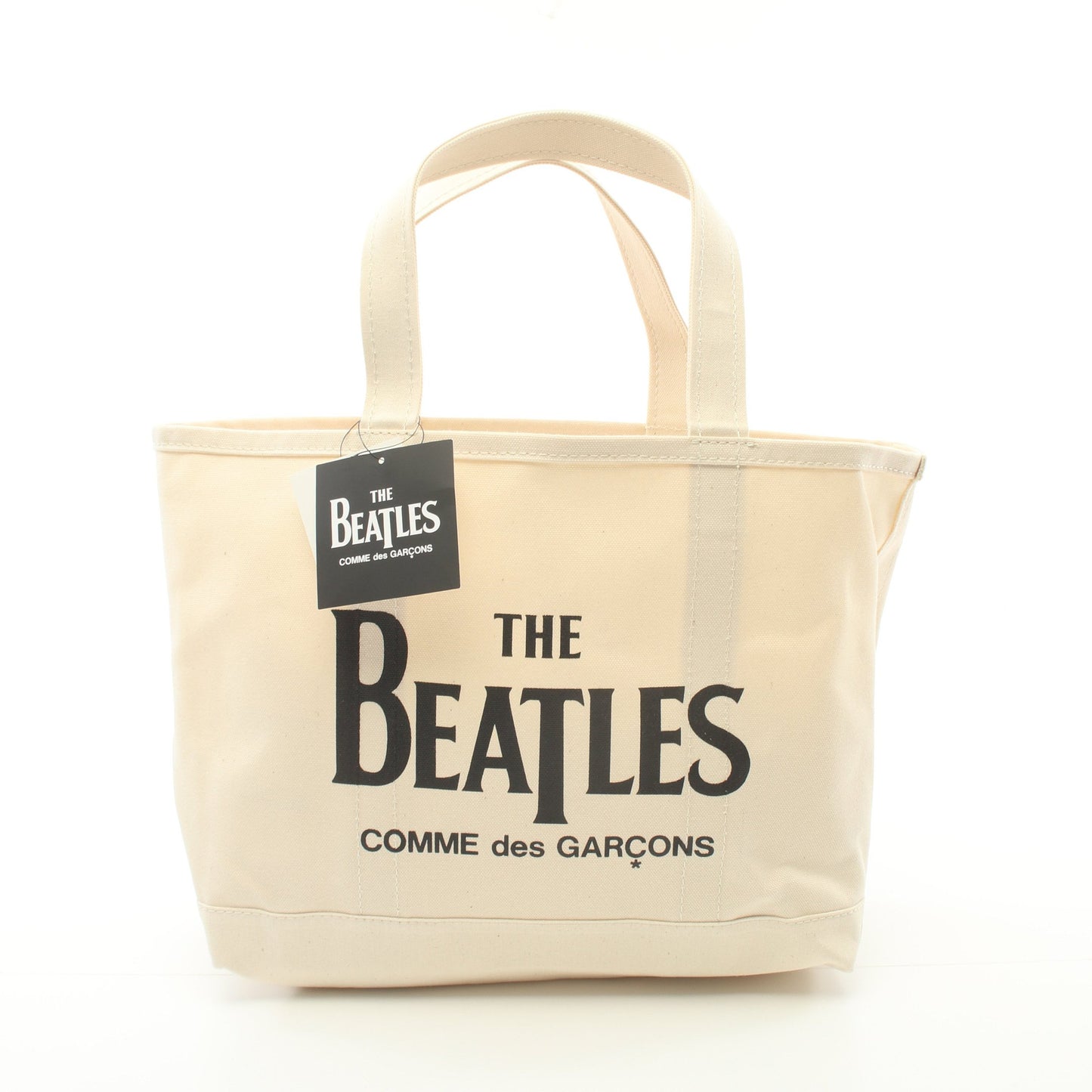 Comme des Garcons × THE BEATLES ハンドバッグ トートバッグ キャンバス アイボリー コムデギャルソン バッグ Comme des Garcons