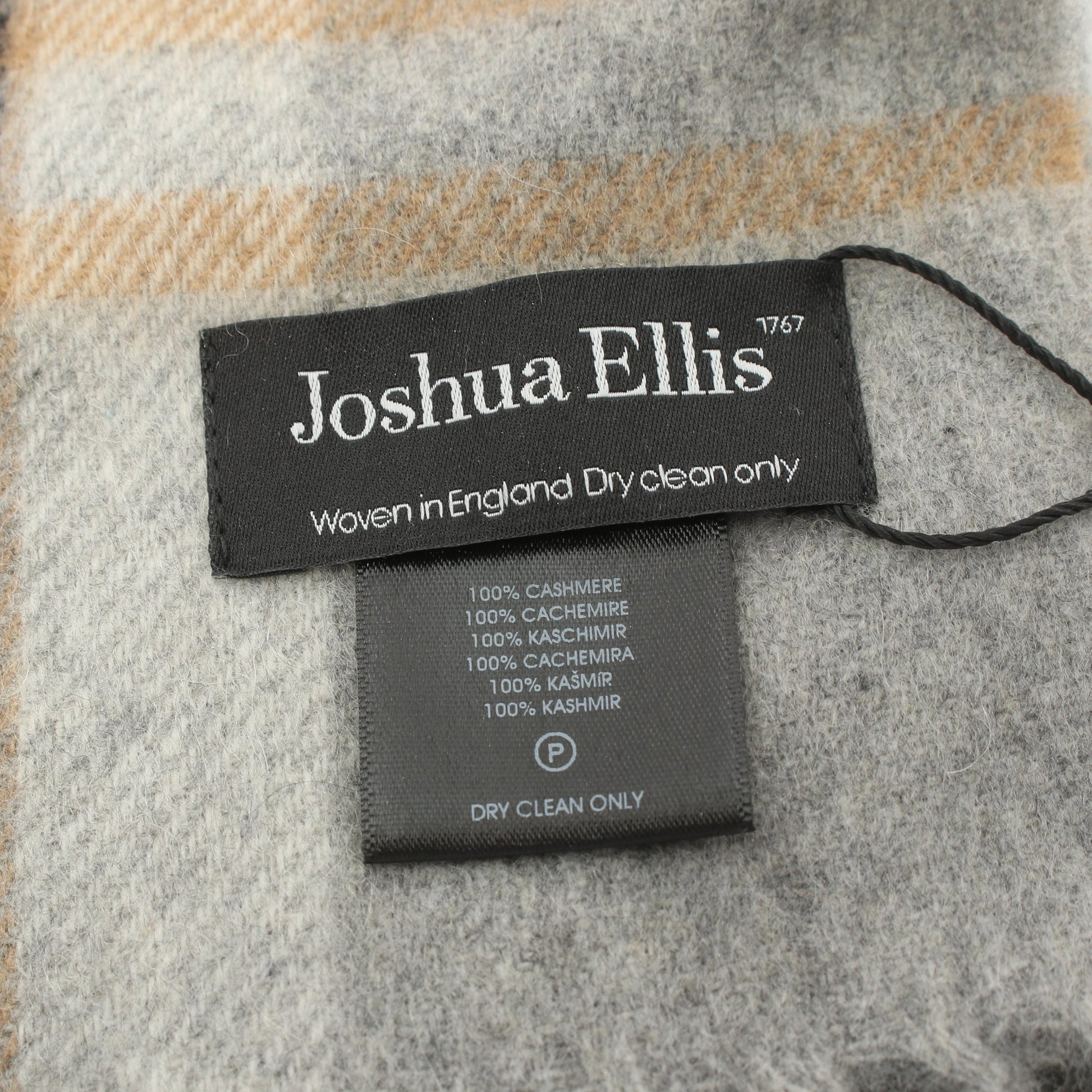 大判 ストール マフラー チェック カシミヤ マルチカラー ジョシュアエリス 財布・小物 Joshua Ellis