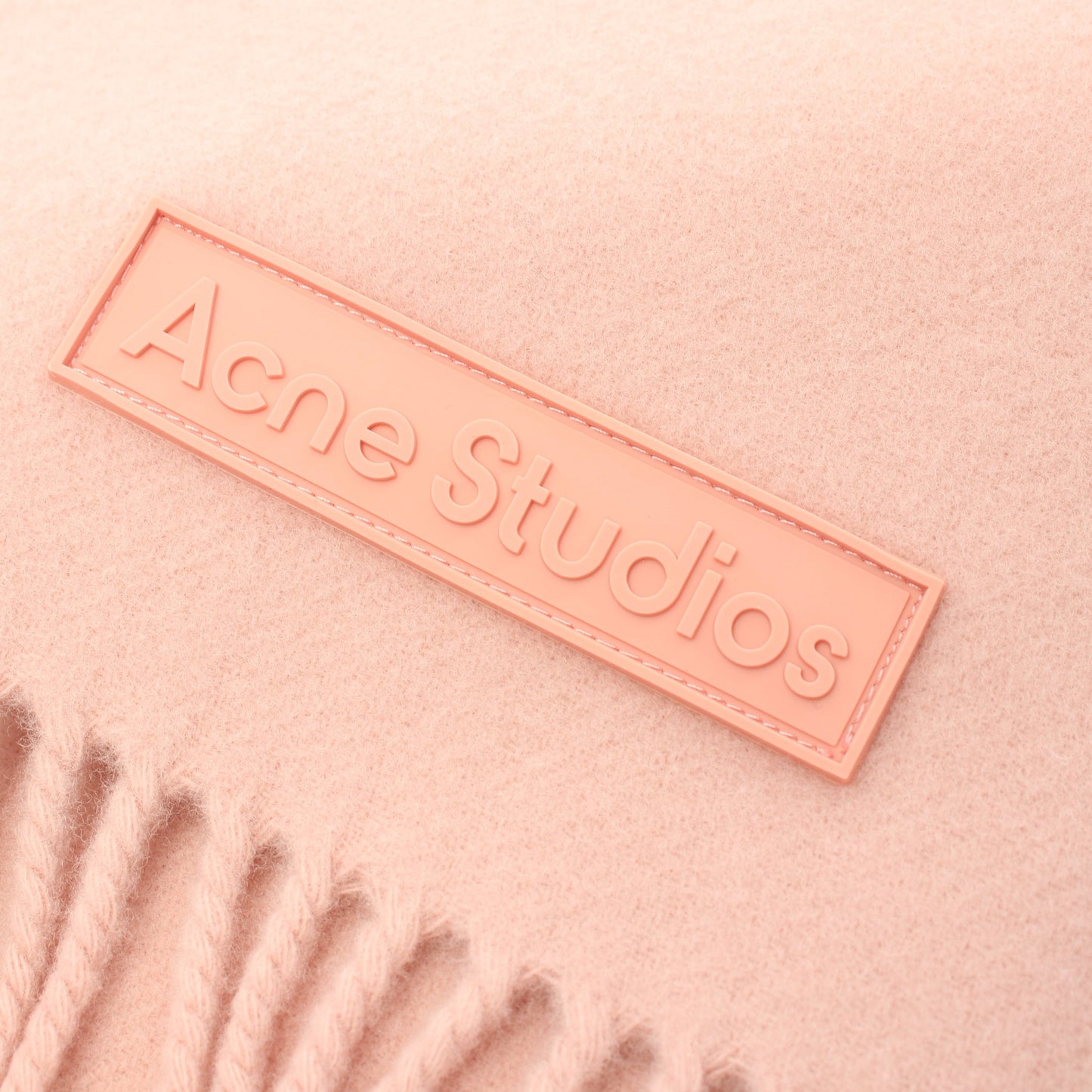 ピンクラベル マフラー ウール ピンク アクネストゥディオズ 財布・小物 Acne Studios