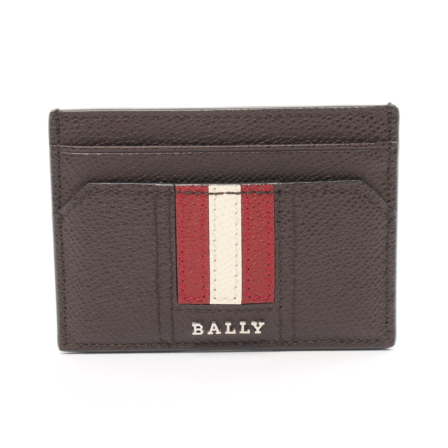 THAR カードケース レザー ダークブラウン マルチカラー バリー 財布・小物 BALLY