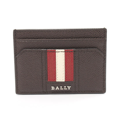 THAR カードケース レザー ダークブラウン マルチカラー バリー 財布・小物 BALLY