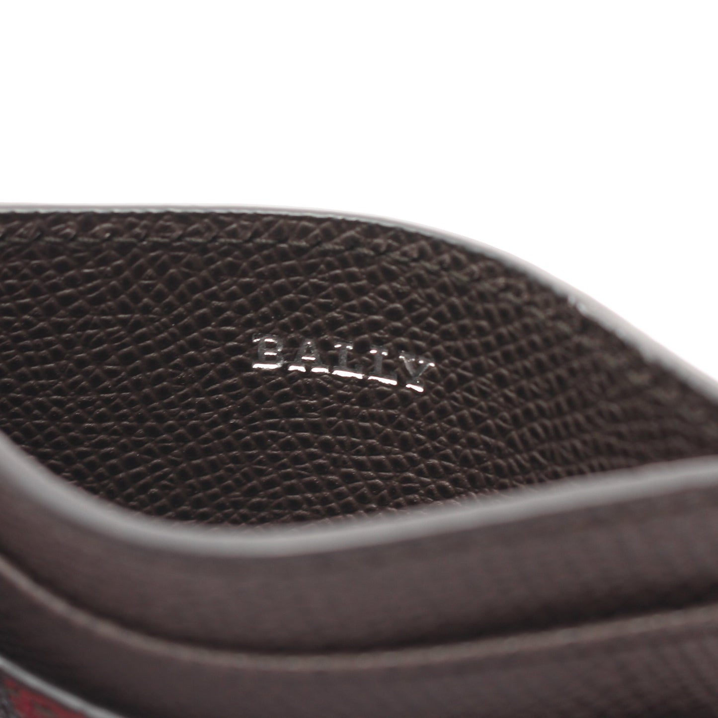 THAR カードケース レザー ダークブラウン マルチカラー バリー 財布・小物 BALLY