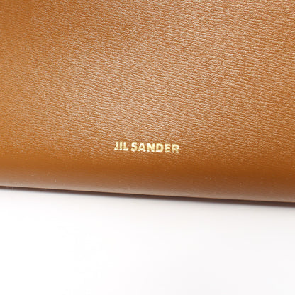 SINGLE PRACTICAL WALLET 二つ折り長財布 レザー ライトブラウン ジルサンダー 財布・小物 JIL SANDER