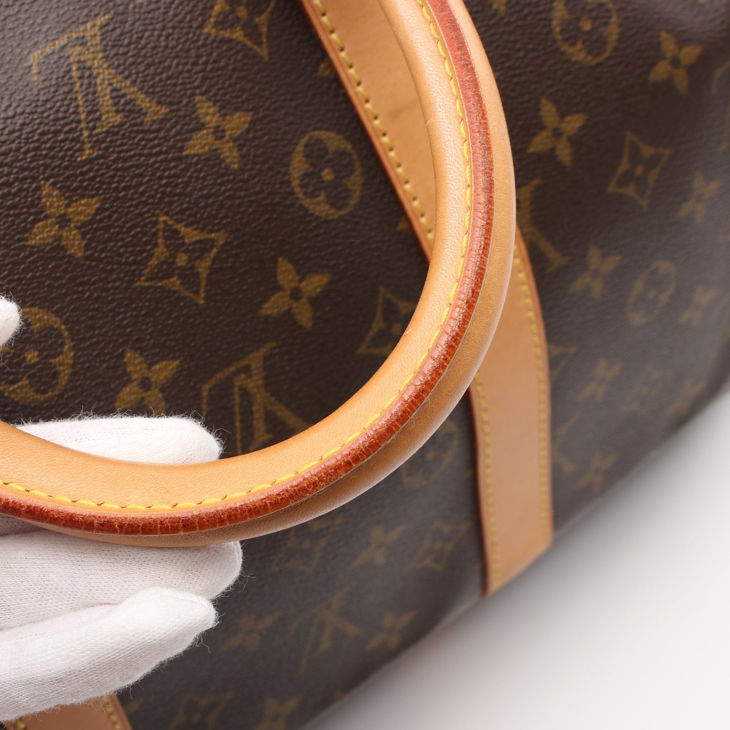 キーポル55 モノグラム ボストンバッグ PVC レザー ブラウン ルイヴィトン バッグ LOUIS VUITTON