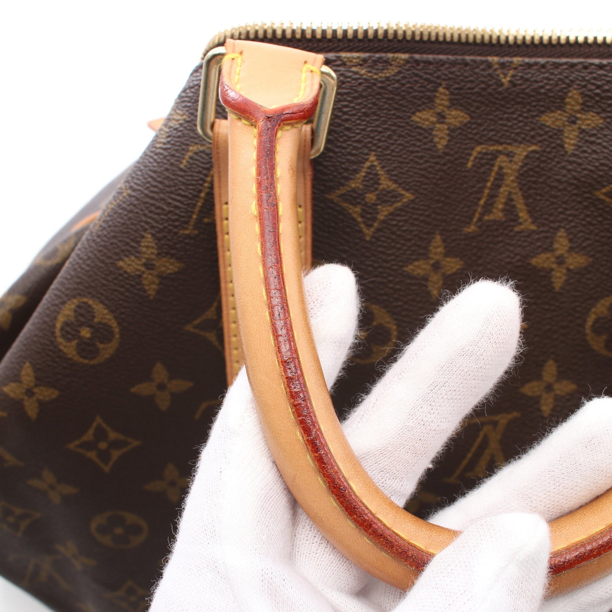 キーポル55 モノグラム ボストンバッグ PVC レザー ブラウン ルイヴィトン バッグ LOUIS VUITTON