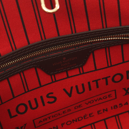 ネヴァーフルPM ダミエエベヌ ハンドバッグ トートバッグ PVC レザー ブラウン ルイヴィトン バッグ LOUIS VUITTON