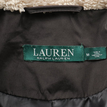 ダウンコート ブラック フード付き ローレンラルフローレン アウター LAUREN RALPH LAUREN