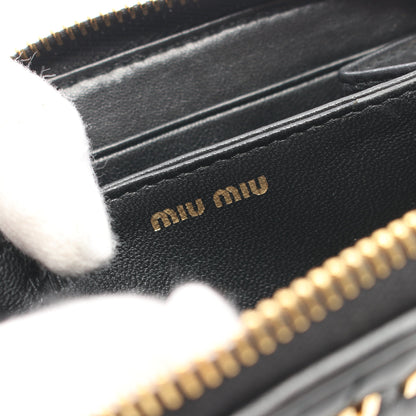 MATELASSE マテラッセ コインケース レザー ブラック ミュウミュウ 財布・小物 miu miu