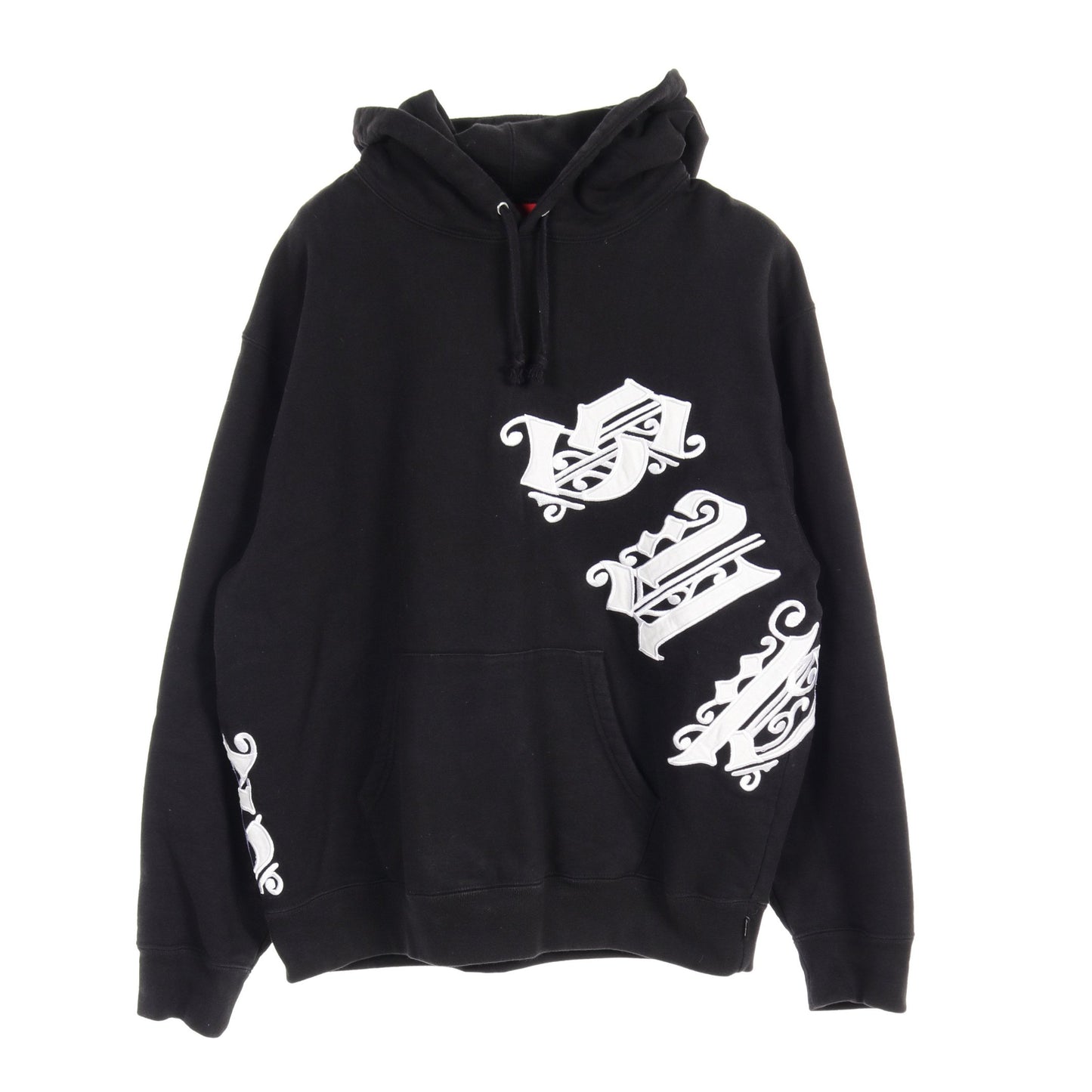 Old English Wrap Hooded Sweatshirt プルオーバーパーカー コットン ブラック ホワイト 21SS シュプリーム トップス Supreme