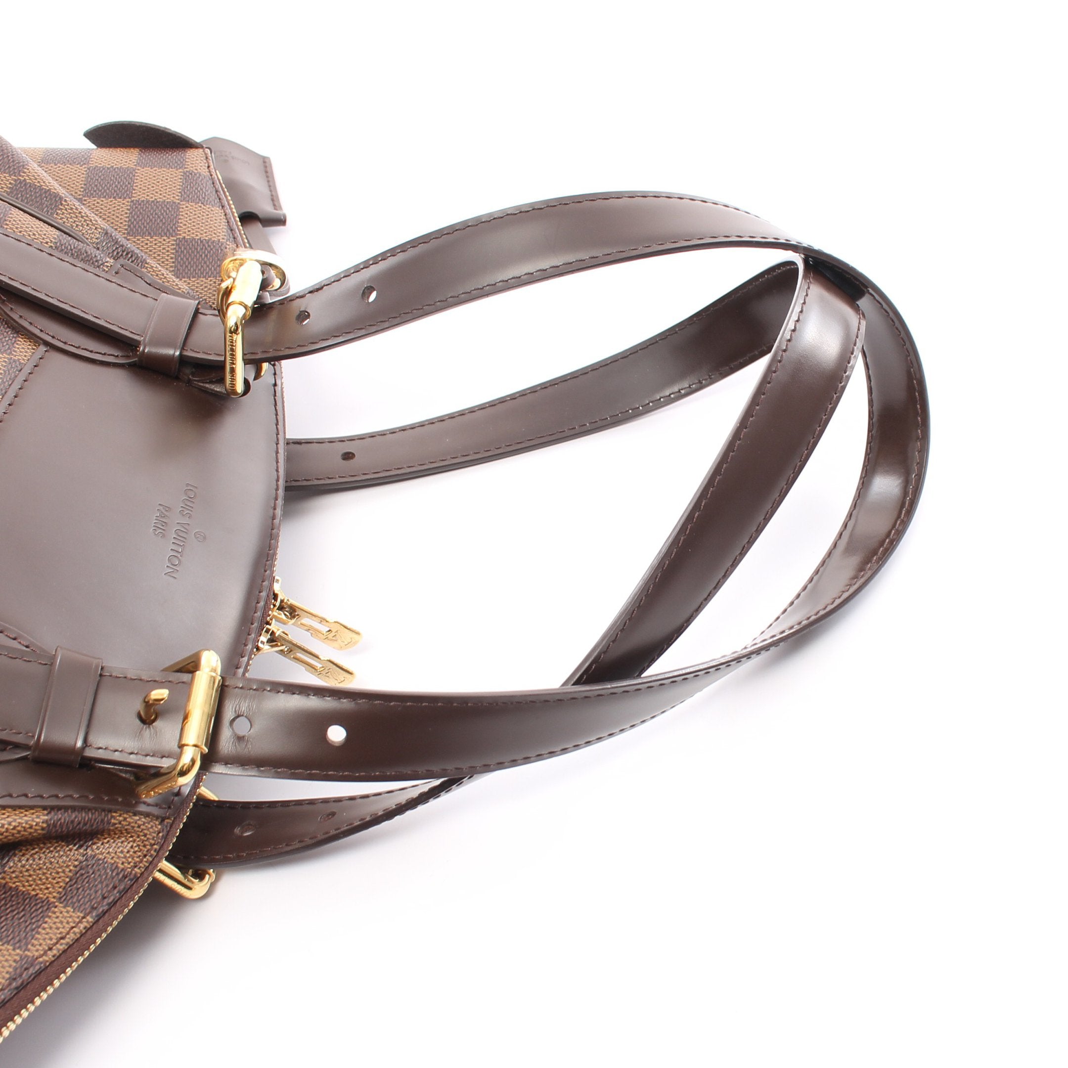 ルイヴィトン ヴェローナMM ダミエエベヌ ショルダーバッグ PVC レザー