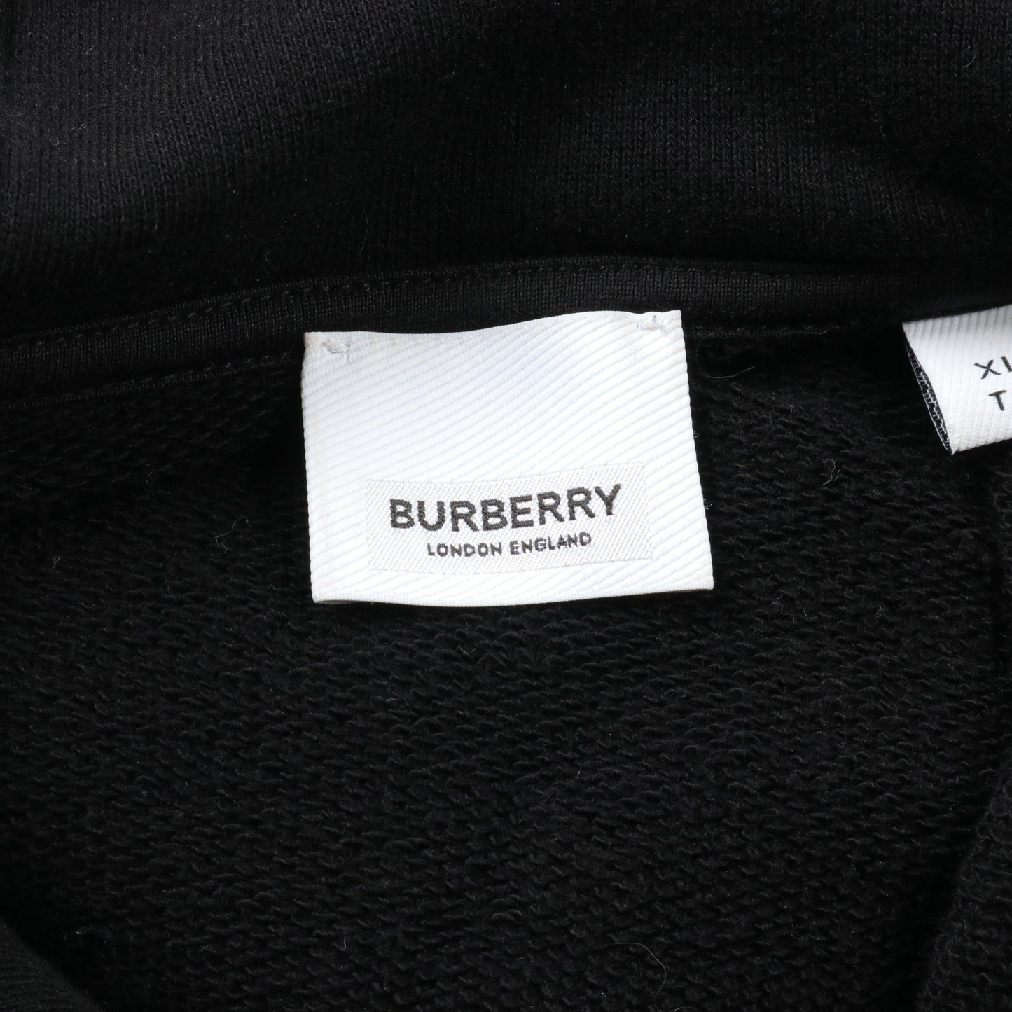 ホースフェリー プルオーバーパーカー コットン ブラック バーバリー トップス BURBERRY