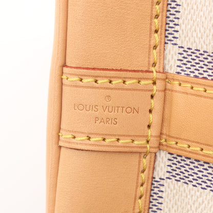 ノエBB ダミエアズール ショルダーバッグ PVC レザー ホワイト ルイヴィトン バッグ LOUIS VUITTON