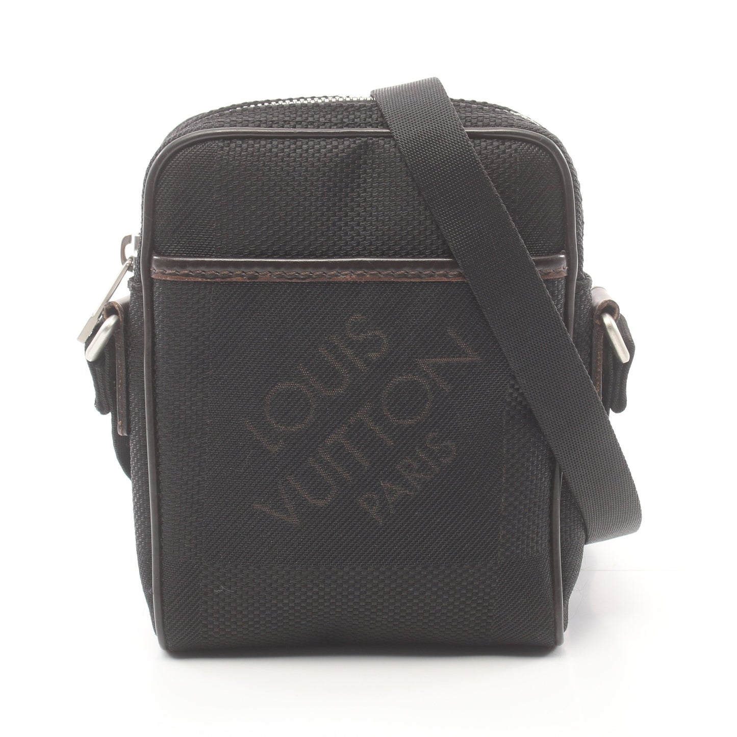 ミニシタダン ダミエジェアン ノワール ショルダーバッグ ナイロンキャンバス レザー ブラック ルイヴィトン バッグ LOUIS VUITTON