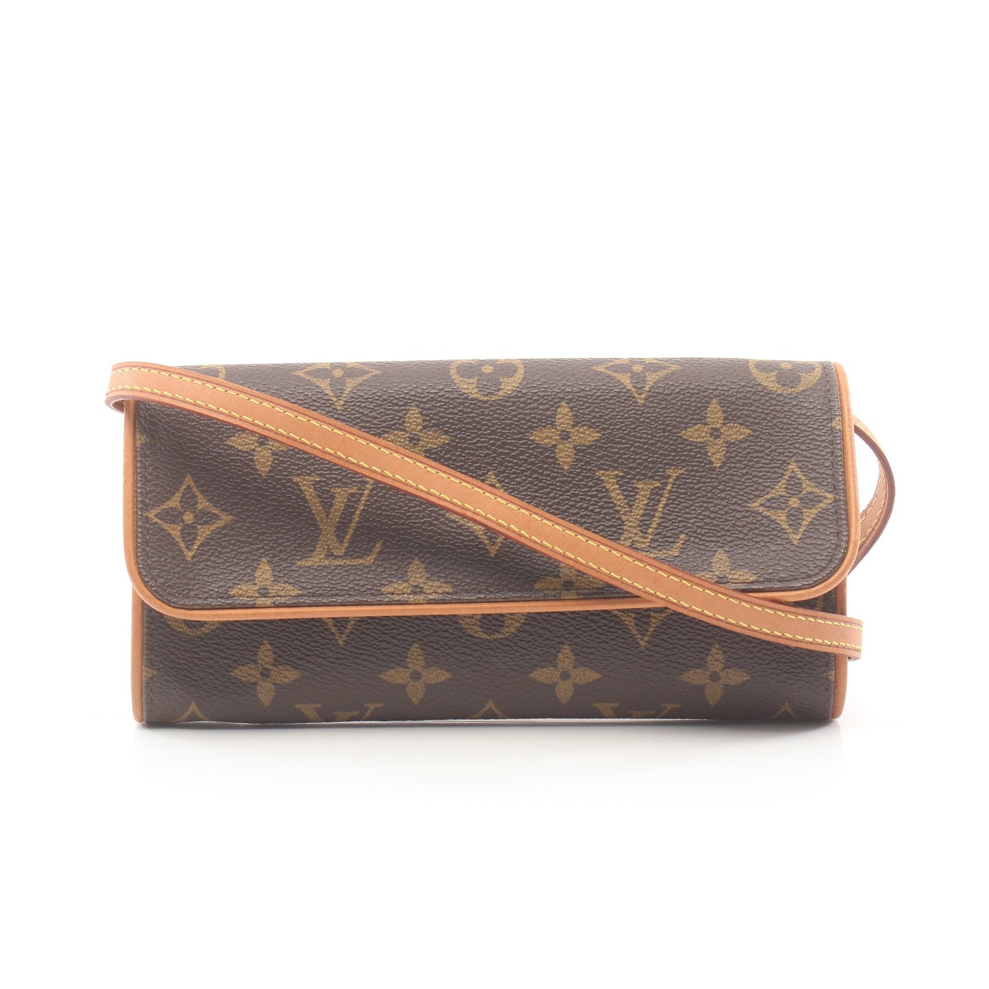 ポシェット ツインPM モノグラム ショルダーバッグ PVC レザー ブラウン ルイヴィトン バッグ LOUIS VUITTON