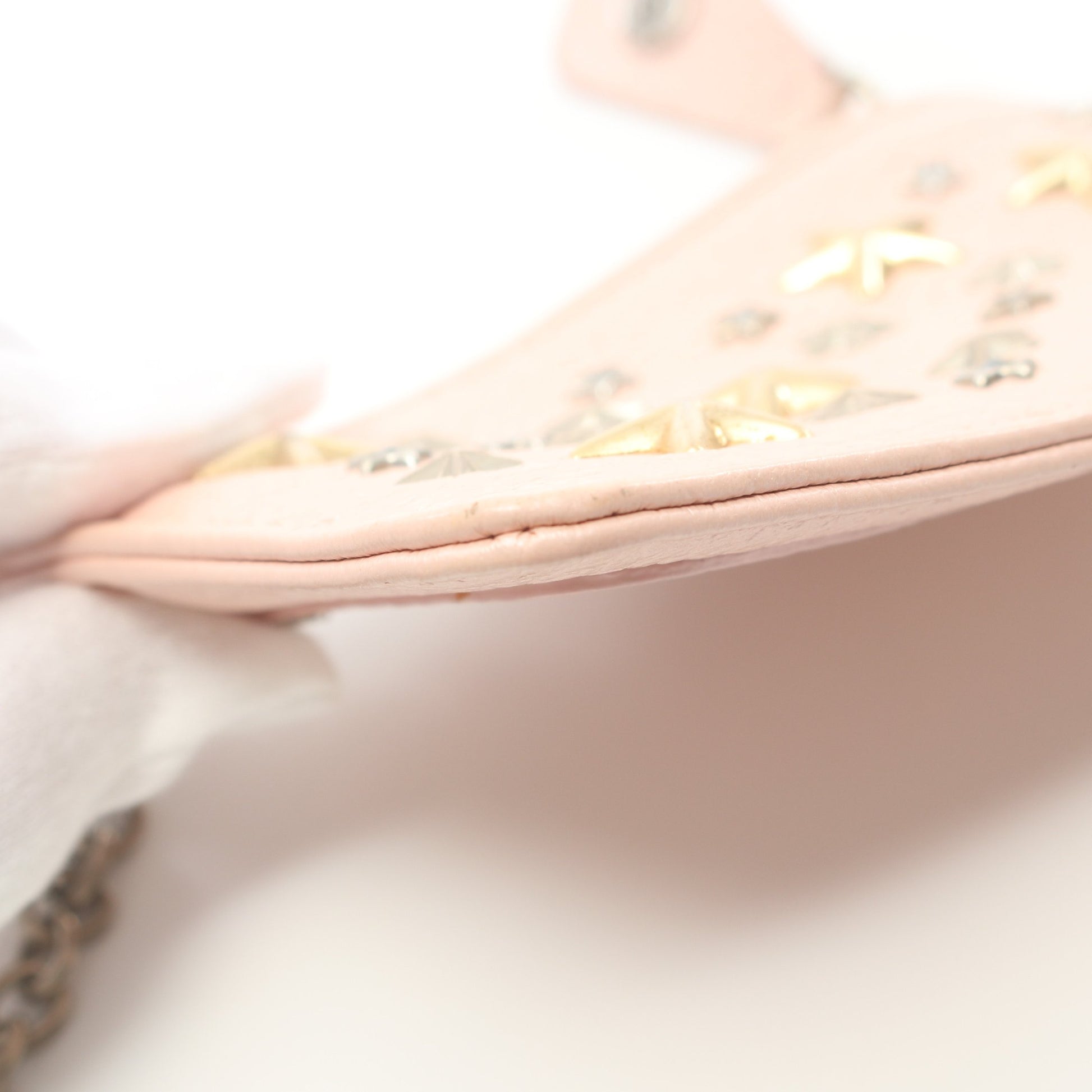 コインケース レザー ライトピンク スタースタッズ キーリング付き ジミーチュウ 財布・小物 JIMMY CHOO
