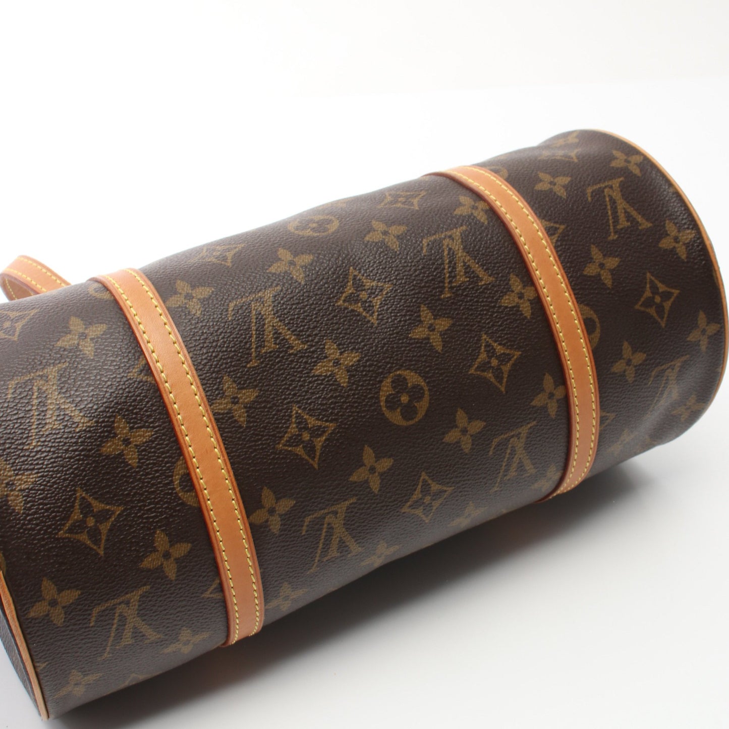 パピヨン30 モノグラム ハンドバッグ PVC レザー ブラウン ルイヴィトン バッグ LOUIS VUITTON