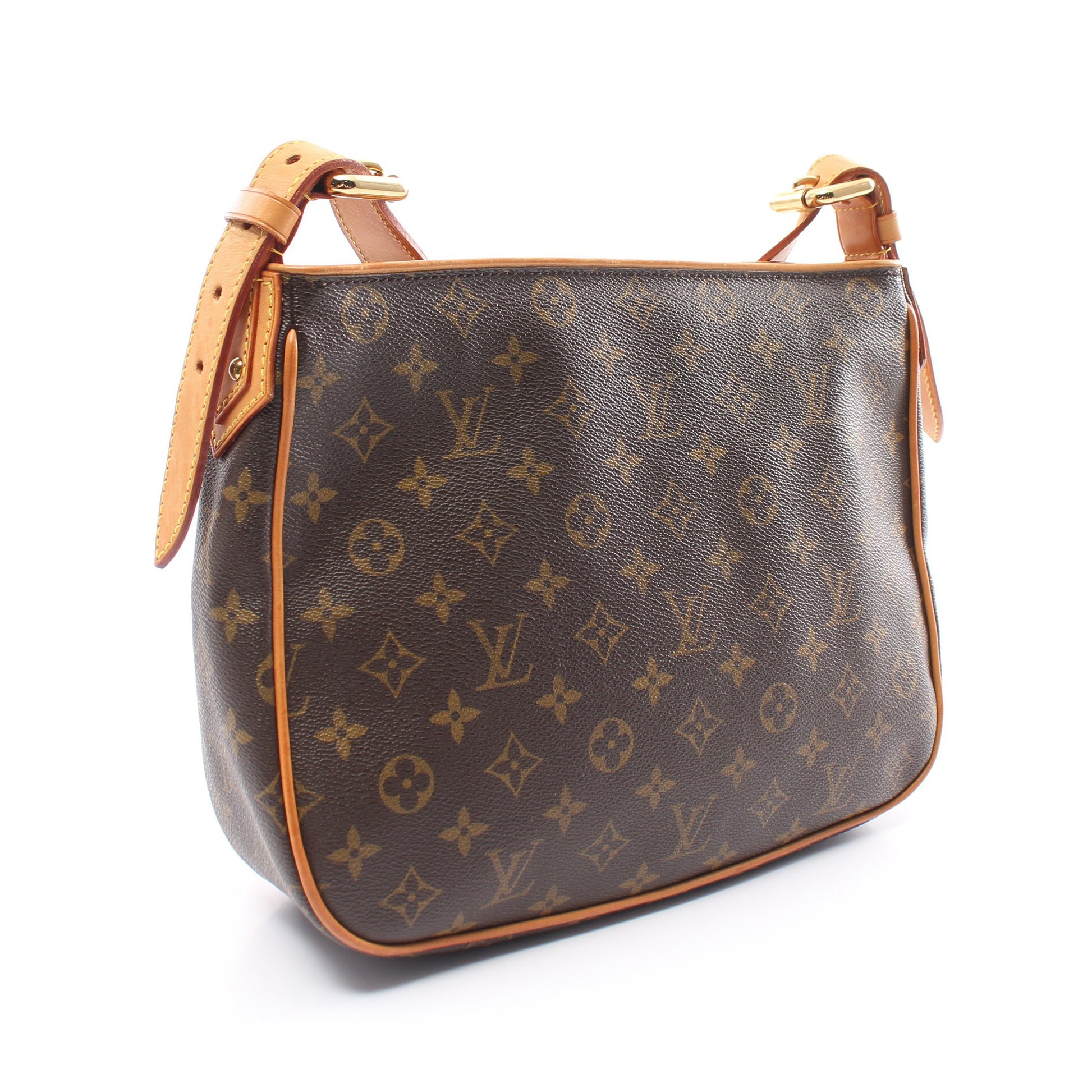 ハドソンGM モノグラム ショルダーバッグ PVC レザー ブラウン ルイヴィトン バッグ LOUIS VUITTON