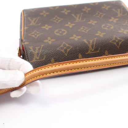 レシタル モノグラム ハンドバッグ PVC レザー ブラウン ルイヴィトン バッグ LOUIS VUITTON