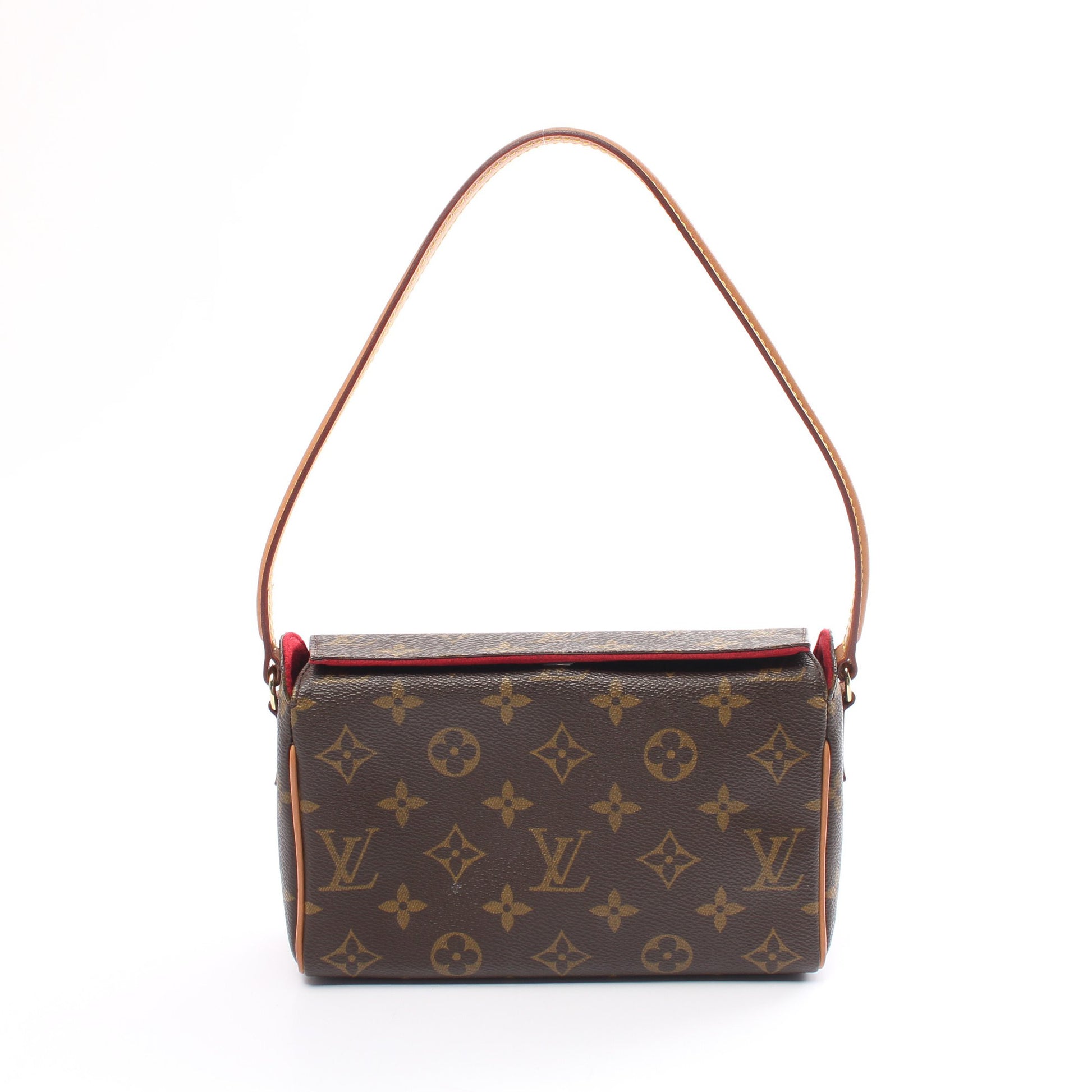 レシタル モノグラム ハンドバッグ PVC レザー ブラウン ルイヴィトン バッグ LOUIS VUITTON