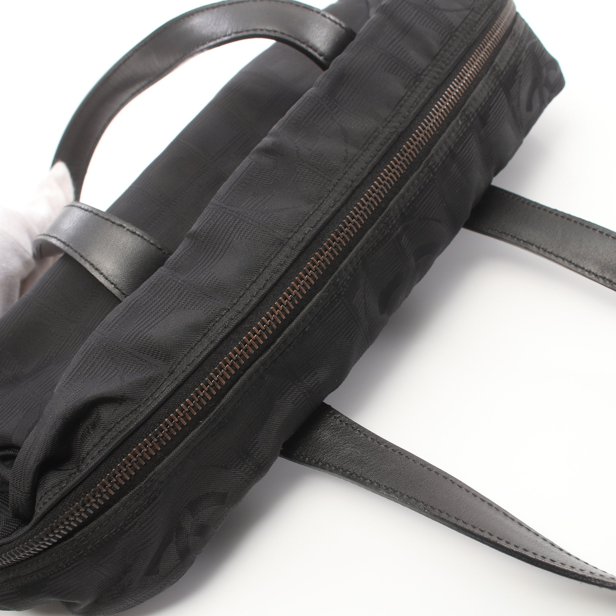 美品 シャネル CHANEL トラベルライン ボストンバッグ ブラック CHANEL シャネル ニュートラベルラインミニボストン バッグ ブラックの