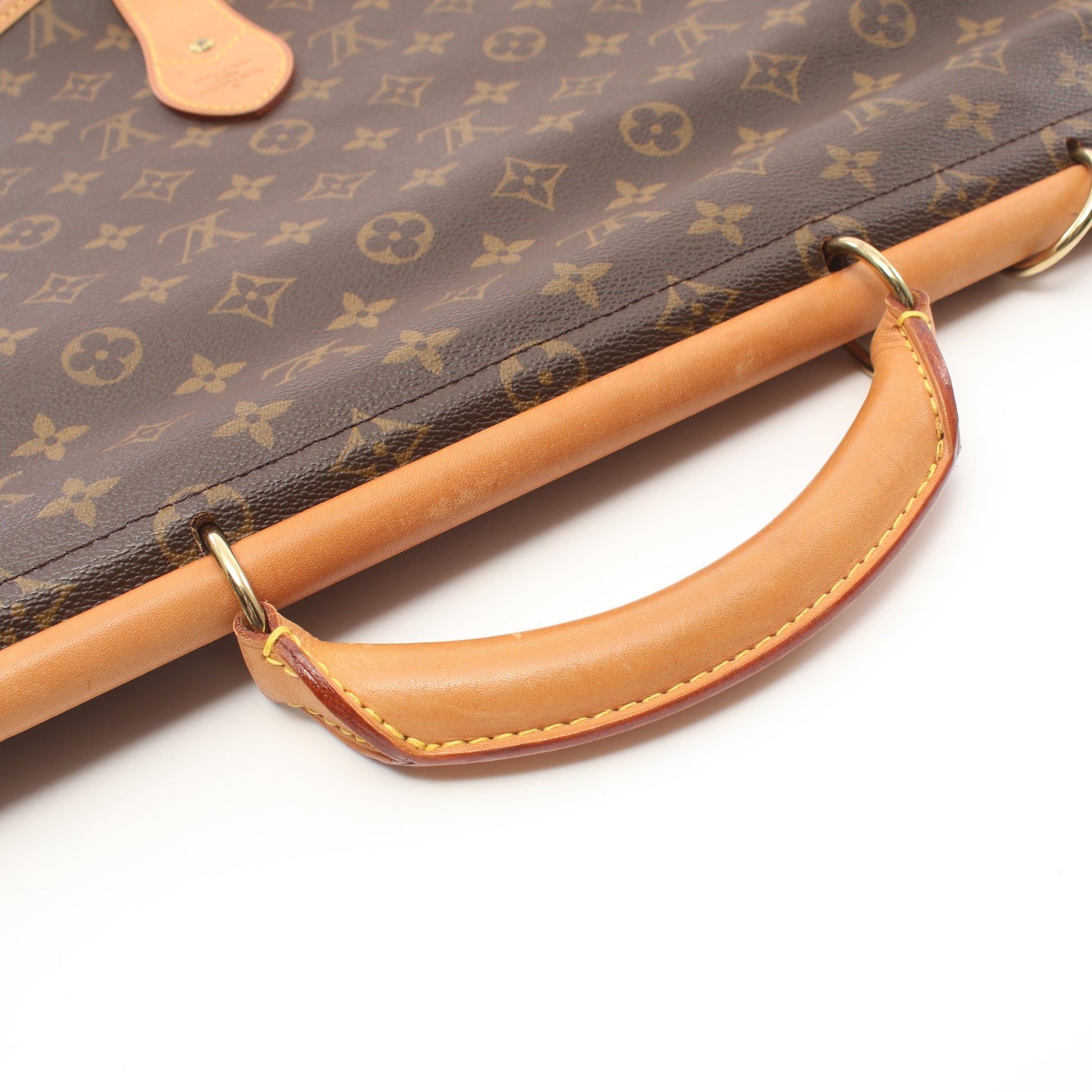 サックシャス モノグラム トラベルバッグ PVC レザー ブラウン 2WAY ルイヴィトン バッグ LOUIS VUITTON