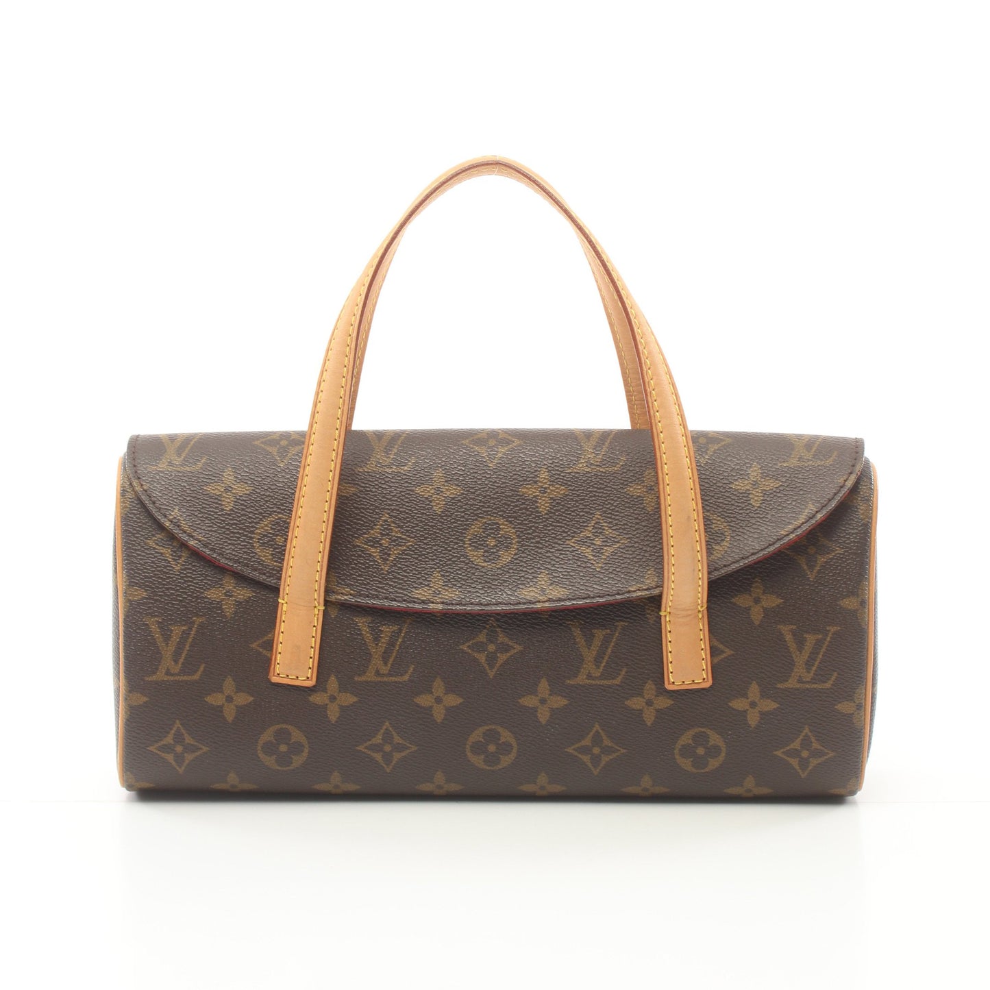 ソナチネ モノグラム ハンドバッグ PVC レザー ブラウン ルイヴィトン バッグ LOUIS VUITTON